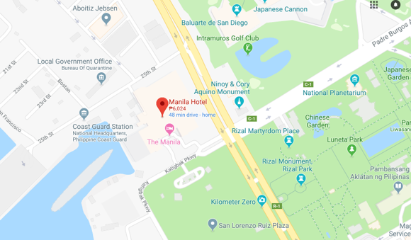 location map hotel